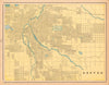 Denver town city plan. Colorado. CRAM 1894 old antique vintage map chart