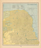 San Francisco town city plan. California. CRAM 1894 old antique map chart