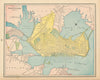 City of Portland town plan. Maine. CRAM 1894 old antique map chart