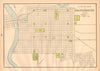 Official map of Sacramento town city plan. California. CRAM 1894 old
