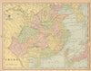 China in provinces. CRAM 1894 old antique vintage map plan chart