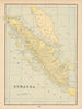 Sumatra. Dutch East Indies. Indonesia. CRAM 1894 old antique map plan chart