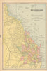 Queensland. Australia. CRAM 1894 old antique vintage map plan chart