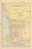West Australia. Western Australia. CRAM 1894 old antique map plan chart