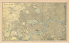 London town city plan. CRAM 1894 old antique vintage map chart