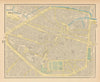 Brussels town city plan. Belgium. CRAM 1894 old antique vintage map chart