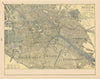 City of Berlin town city plan. Germany. CRAM 1894 old antique map chart