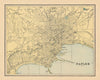 Naples town city plan. Italy. CRAM 1894 old antique vintage map chart