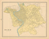 Rome town city plan. Italy. CRAM 1894 old antique vintage map chart