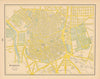 Madrid town city plan. Spain. CRAM 1894 old antique vintage map chart