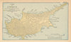 A Map of Cyprus. CRAM 1894 old antique vintage plan chart