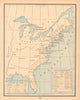 United States Historical II. Settlement 1607-1673. CRAM 1894 old antique map