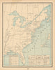 United States Historical III. Wars 1673-1773. CRAM 1894 old antique map chart