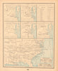United States Historical VII. Secession 1860-1865. CRAM 1894 old antique map