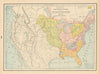 Indian Nations in the United States upon its first settlement. CRAM 1894 map