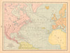 Routes of Voyages & Discoveries, 861-1685. North Atlantic/America. CRAM 1894 map