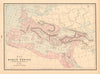 Map of the Roman Empire in the Second and Third Centuries AD. CLARE 1894
