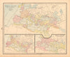 Roman Empire 98-117 AD & showing its greatest extent westward. CRAM 1894 map