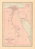 Map of Ancient Egypt 3000 BC - 640 AD. CLARE 1894 old antique plan chart