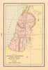 Ancient Palestine. Twelve Tribes 1600 BC-70 AD. Israel Holy Land. CLARE 1894 map
