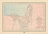 Canaan Egypt. Israelites route through the Wilderness 1652-1612 BC 1894 map