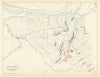 American Civil War. 9am 6 April 1862. Battle of Shiloh. Tennessee 1959 old map