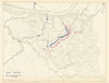 American Civil War. 4pm 6 April 1862. Battle of Shiloh. Tennessee 1959 old map
