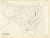 American Civil War. Evening 7 April 1862. Battle of Shiloh. Tennessee 1959 map