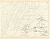 American Civil War. 17-24 August 1862. Second Battle of Bull Run 1959 old map