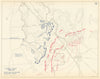 American Civil War. 29-31 December 1862. Battle of Stones River 1959 old map