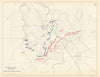 American Civil War. 8am 31 December 1862. Battle of Stones River 1959 old map