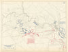American Civil War. 1.30pm, 1 May 1863. Battle of Chancellorsville 1959 map