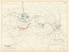 American Civil War. 5am, 6 May 1863. Battle of Chancellorsville 1959 old map