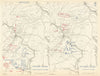 American Civil War. 9-24 June 1863 Gettysburg Campaign 1959 old vintage map