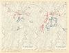 American Civil War. 6pm 1 July-3.30pm 2 July 1863. Battle of Gettysburg 1959 map
