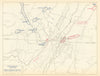 American Civil War. 15-16 August 1863 Chickamauga Campaign. Union Plan 1959 map