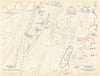 American Civil War. 17-18 September 1863 Battle of Chickamauga 1959 old map