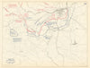 American Civil War. 2 April 1865. Third Battle of Petersburg 1959 old map