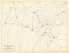 American Civil War. 26 October 1864 Franklin & Nashville Campaign 1959 old map
