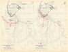 American Civil War. 30 November 1864. Battle of Franklin. Tennessee 1959 map