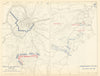 American Civil War. 1864-1865 Battle of Nashville. Sherman March to Sea 1959 map