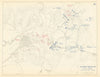 Spanish-American War 1 July 1898 Siege of Santiago de Cuba 1959 old map