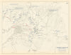 Spanish-American War 14 July 1898 Siege of Santiago de Cuba 1959 old map