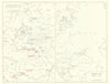World War 1. Eastern Front, 1914. Army Concentration Areas 1959 old map