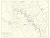 World War 1. Western Front. Early 26 August 1914. Marne Campaign 1959 old map
