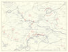 World War 1. Western Front August 1914 Marne. Le Cateau & Guise Battles 1959 map