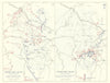 World War 1. Eastern Front 11-24 November 1914. Battle of Lodz 1959 old map