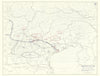 World War 1. Italy Campaign June 1918. Battle of Piave. Austrian Gains 1959 map