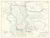 World War 1. Balkans Campaign. Salonika Front 1915-1916 Allied Position 1959 map