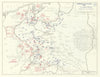 World War 2. Poland Campaign. 1-5 September 1939 German breakthrough 1959 map